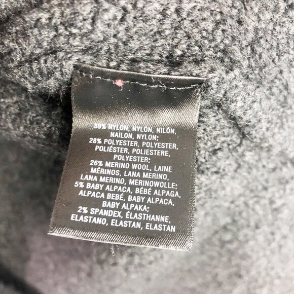 Anthropologie V Neck Pullover Fuzzy Knit Oversized Sweater Gray XS Womens - Picture 8 of 9